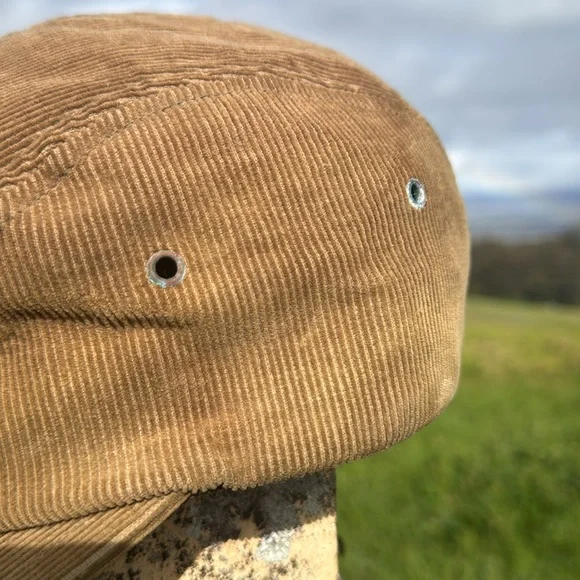 Vintage Stussy Y2K Tan Skate Corduroy 5 Panel Cap one Size - Picture 4 of 12